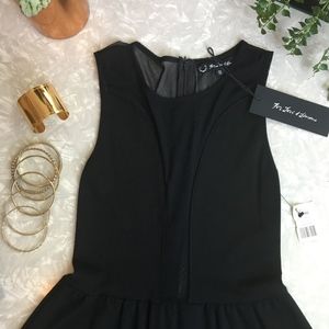 NEW For Love & Lemons Lulu Mesh Mini Skater Dress